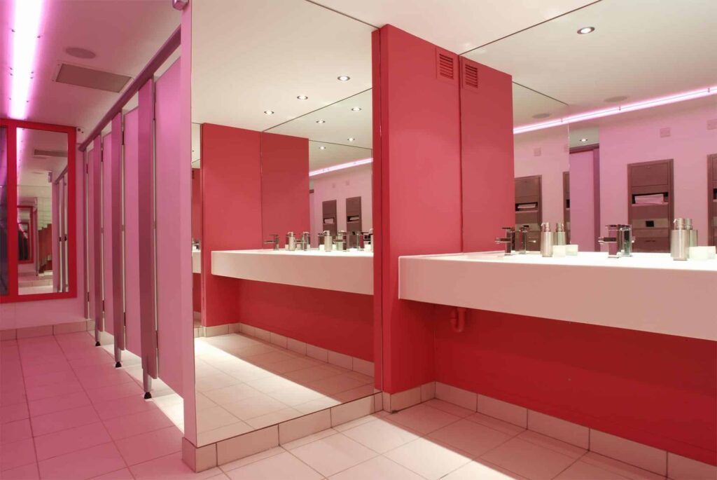 bespoke white Solid Surface wash trough