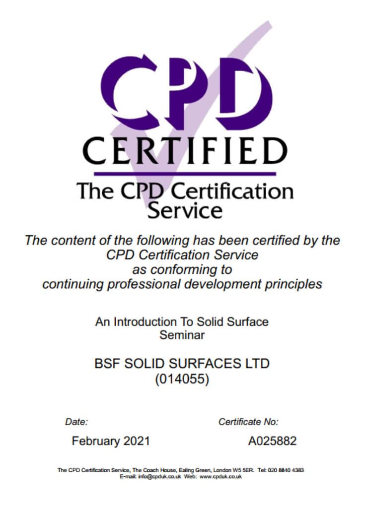 CPD Certification Certificate