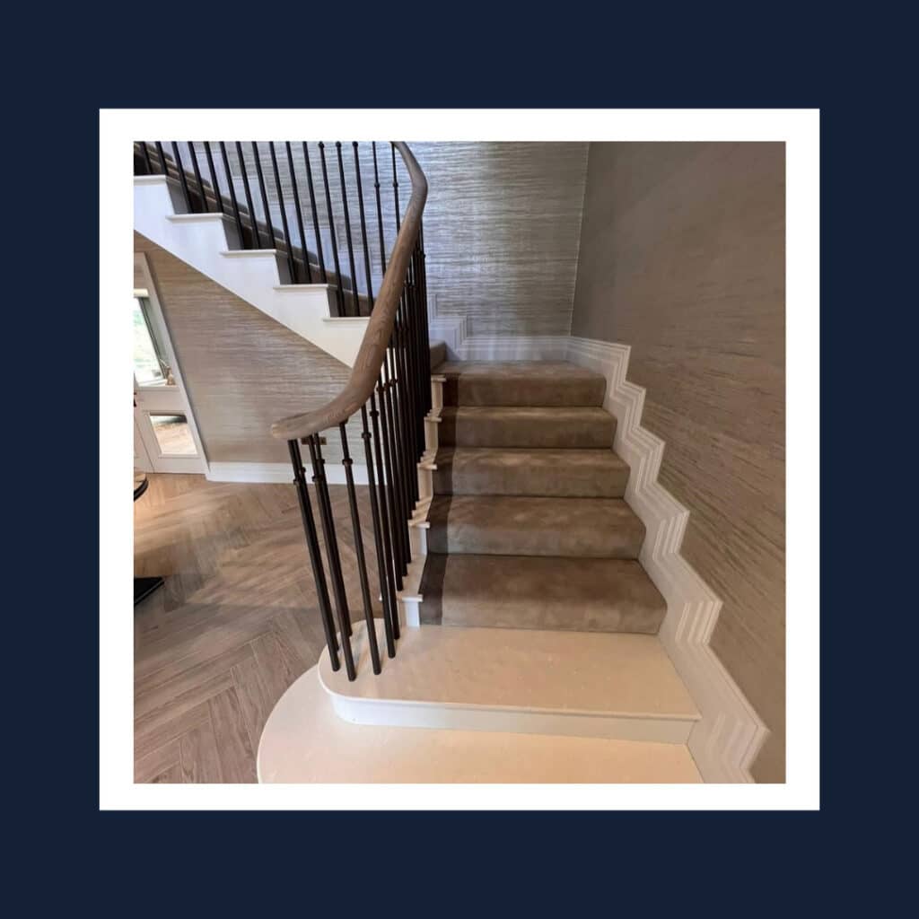 Stairs into a commercial building