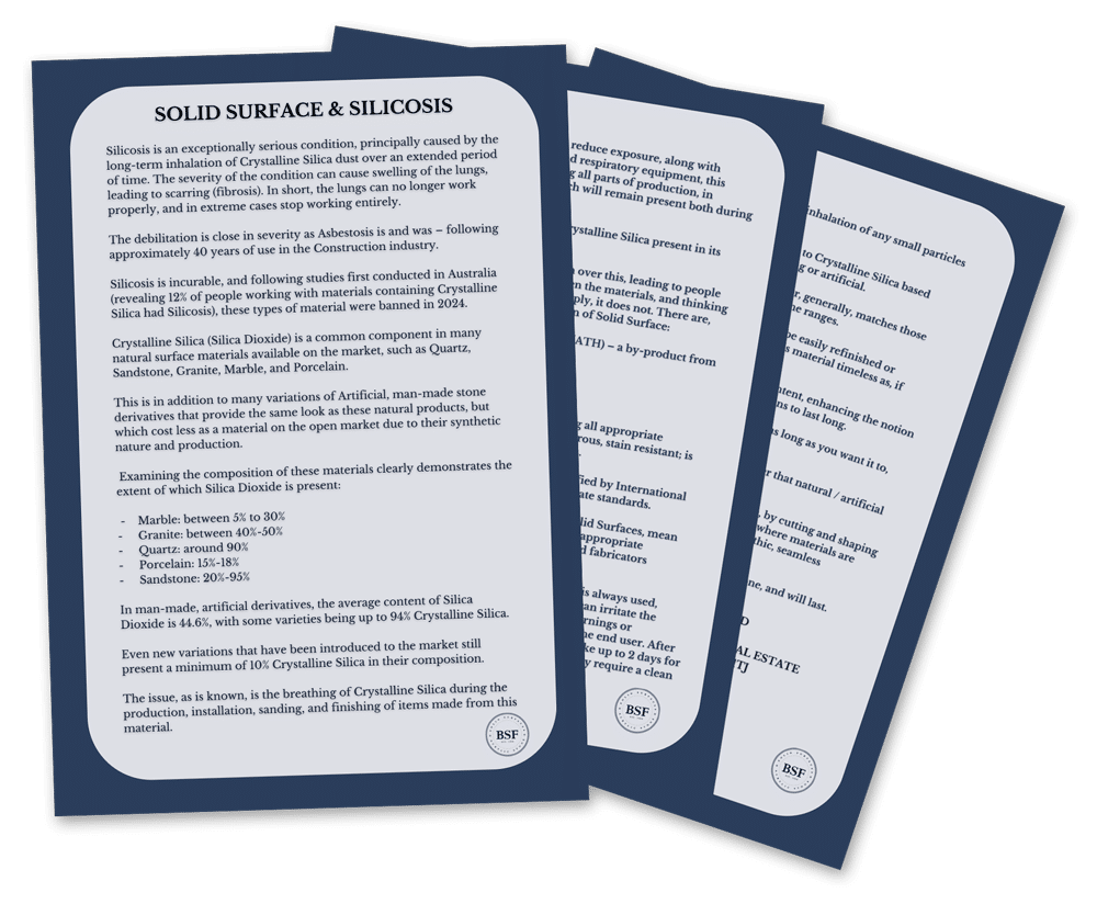 SOLID SURFACE SILICOSIS