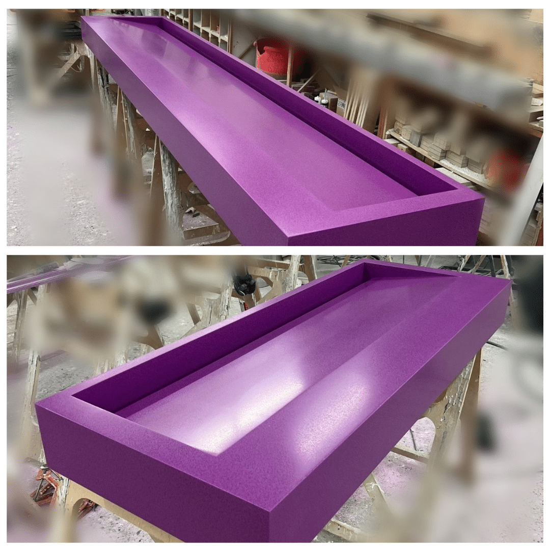 Durat Solid Surface Purple Vanity Units