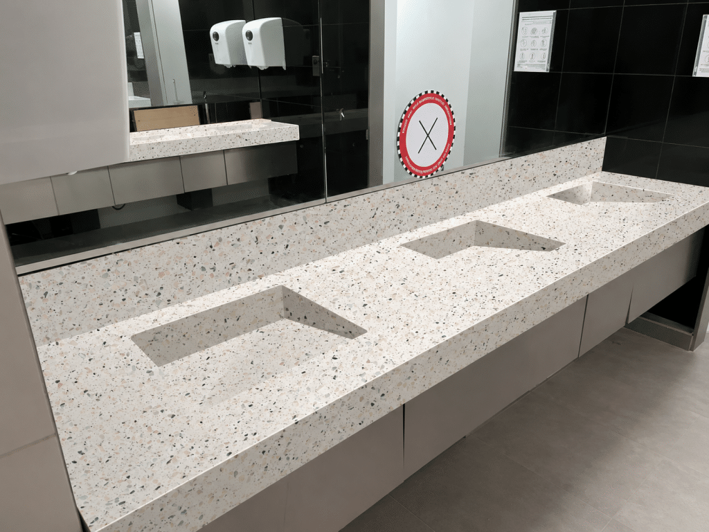 Meganite Verde Terrazzo > BSF Solid Surfaces